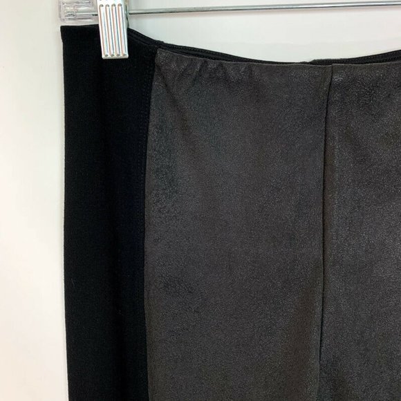 Soft Surroundings Size XS Leggings Brighton Suede Contract Stretch Pants Black - Picture 2 of 7